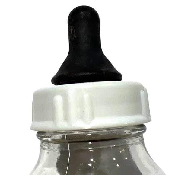 Vintage Evenflo Glass Baby Bottles Pair Mid Century Made In USA - Picture 8 of 10